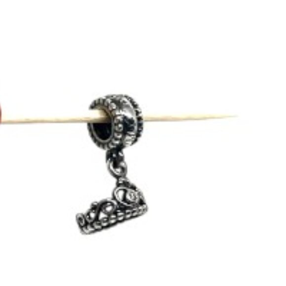 PANDORA 925 ALE CROWN MY PRINCESS CHARM STERLING SILVER TIARA HEART BEAD - Picture 2 of 13